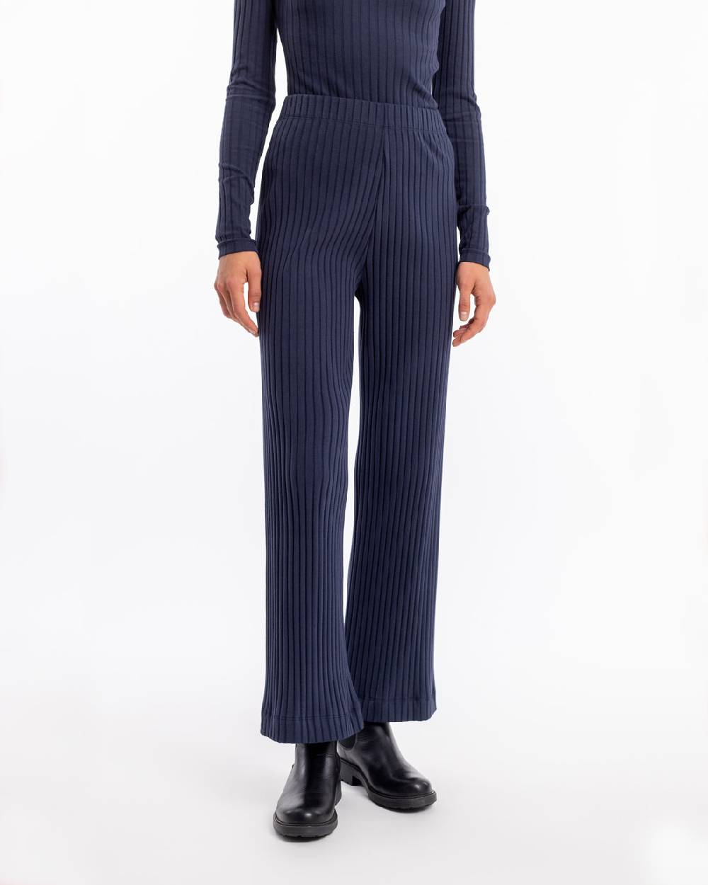 Rotholz Gerippte Hose Bio Baumwolle - Dunkelblau Neueste Stile