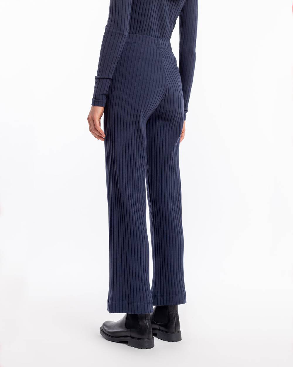 Rotholz Gerippte Hose Bio Baumwolle - Dunkelblau Neueste Stile