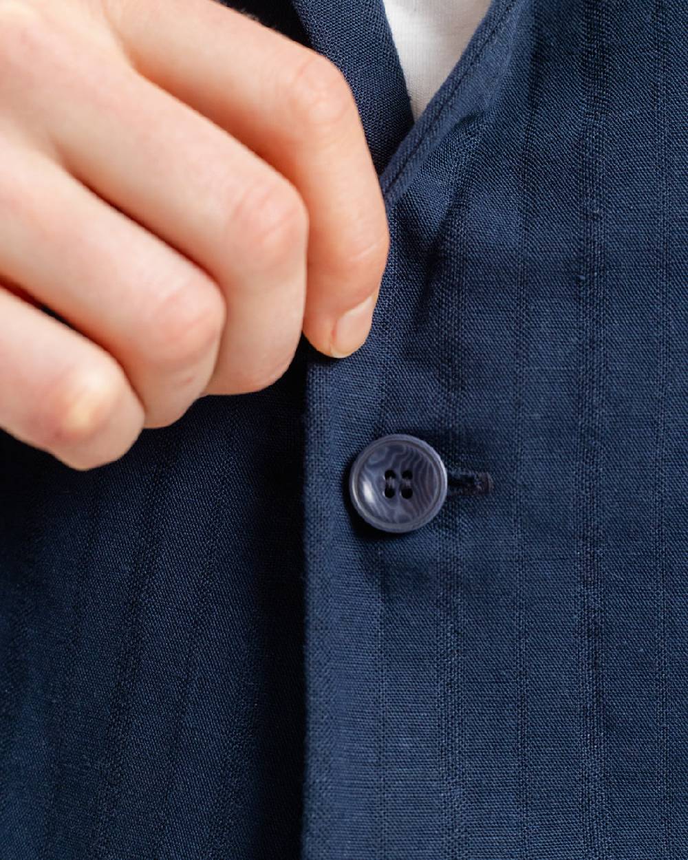Rotholz Workwear Blazer Leinen Mix - Dunkelblau Clearance-Verkauf