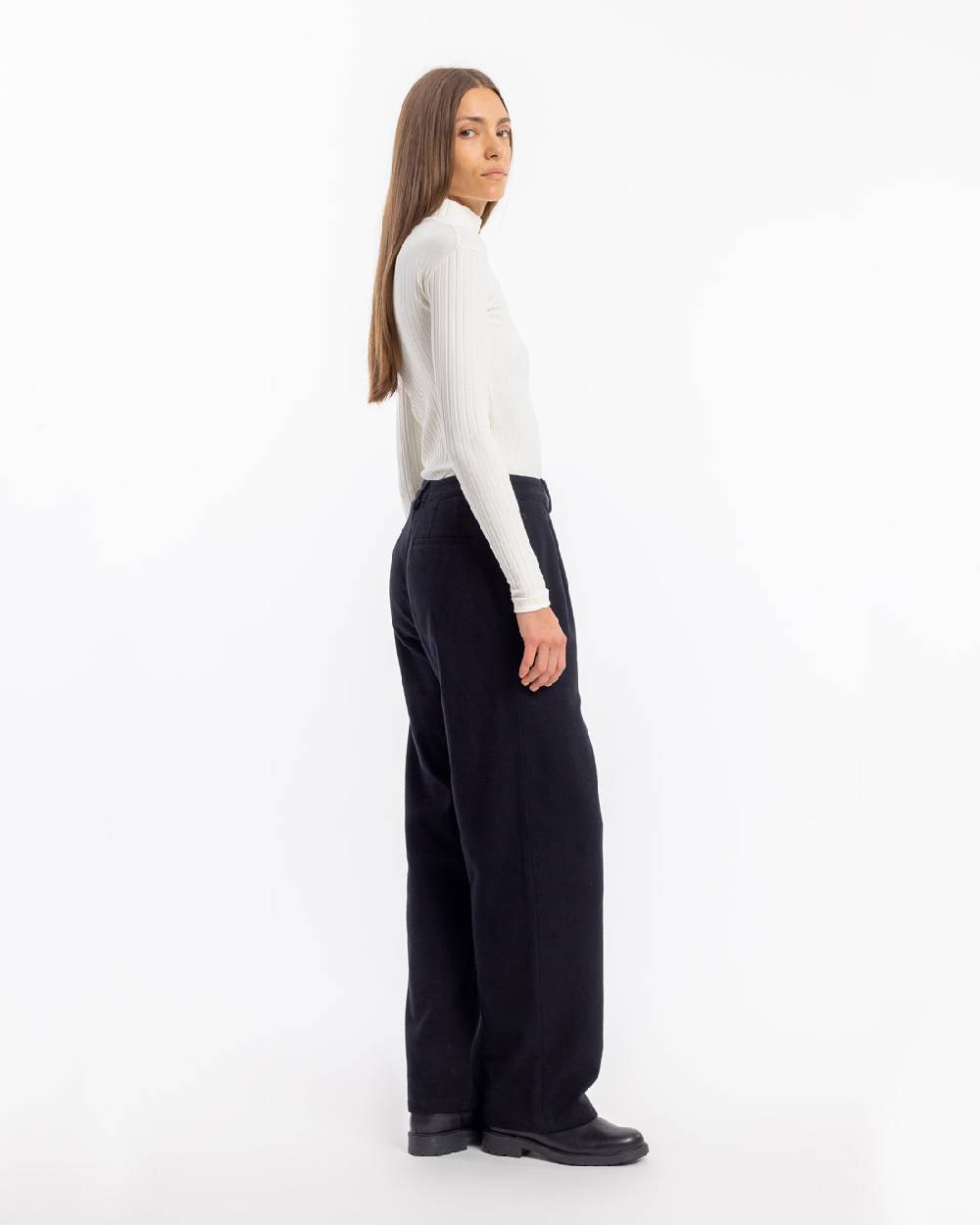 Rotholz Geripptes Longsleeve Bio Baumwolle - Off-White Kostenloser Versand international
