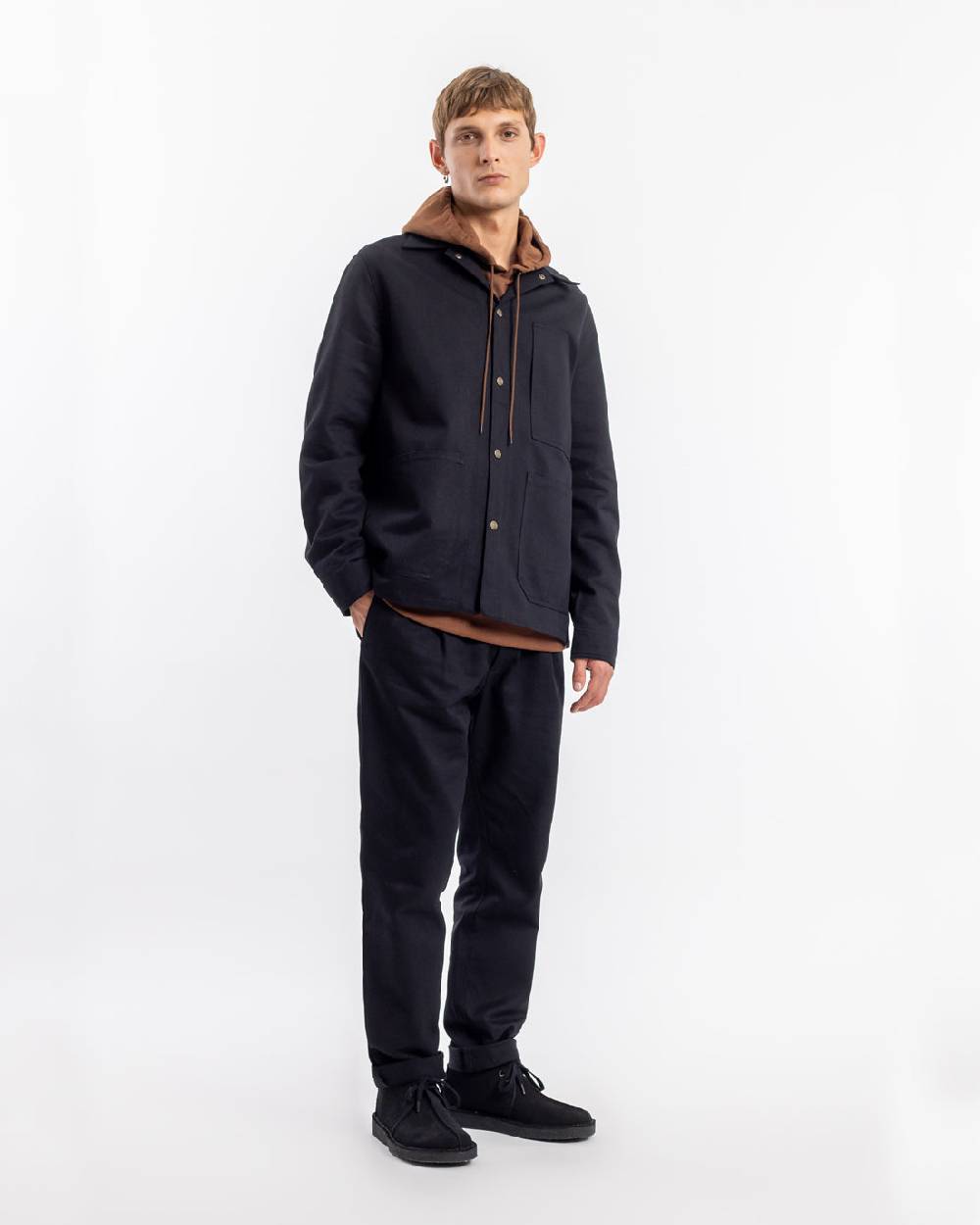 Rotholz Leichte Jacke Bio Baumwolle - Schwarz Outlet