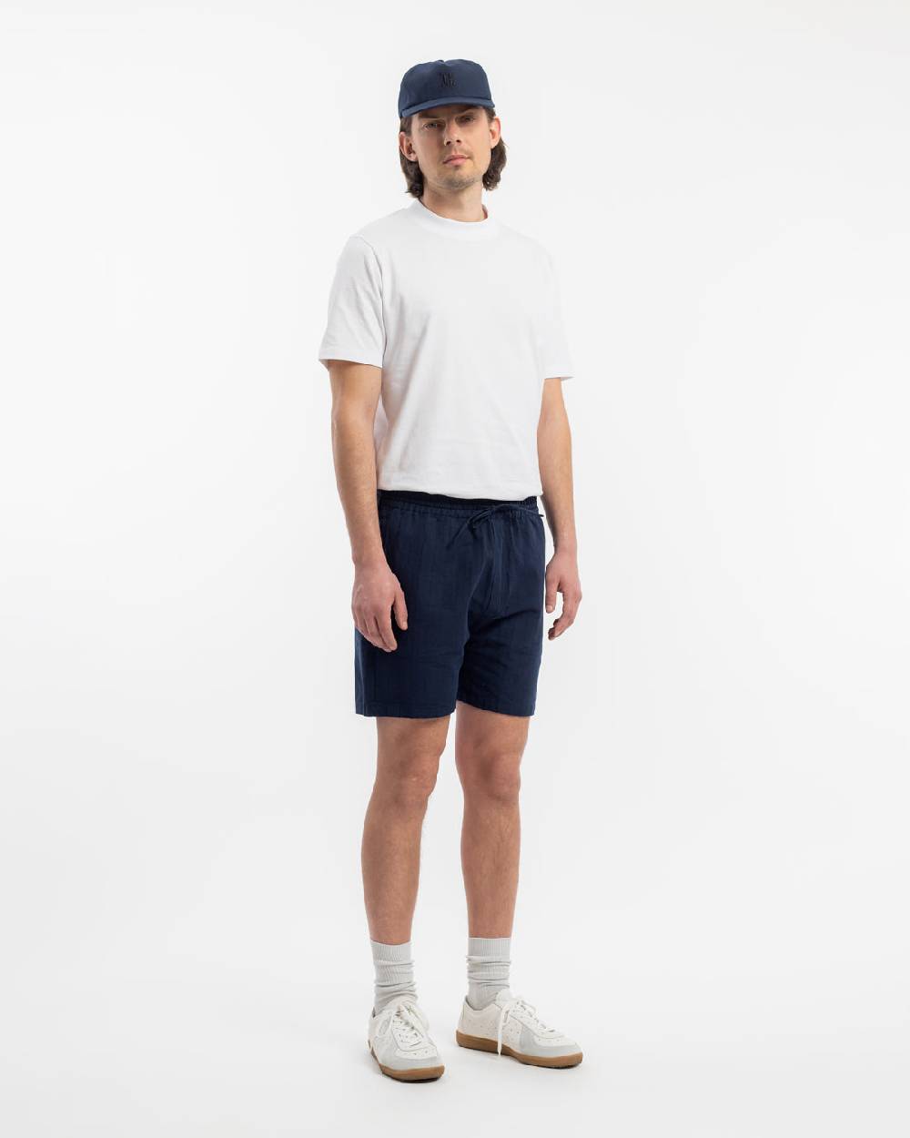 Rotholz Kurze Hose Leinen Mix - Dunkelblau Online Shopping