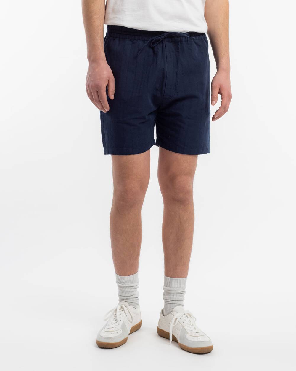 Rotholz Kurze Hose Leinen Mix - Dunkelblau Online Shopping