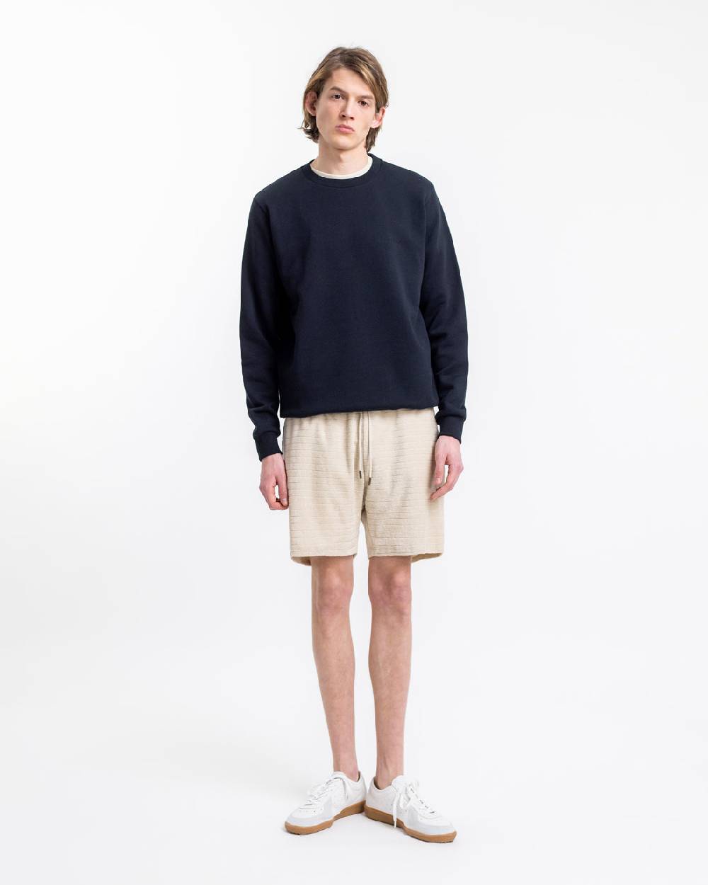 Rotholz Frottee Shorts aus Bio-Baumwolle Creme Cyber Monday