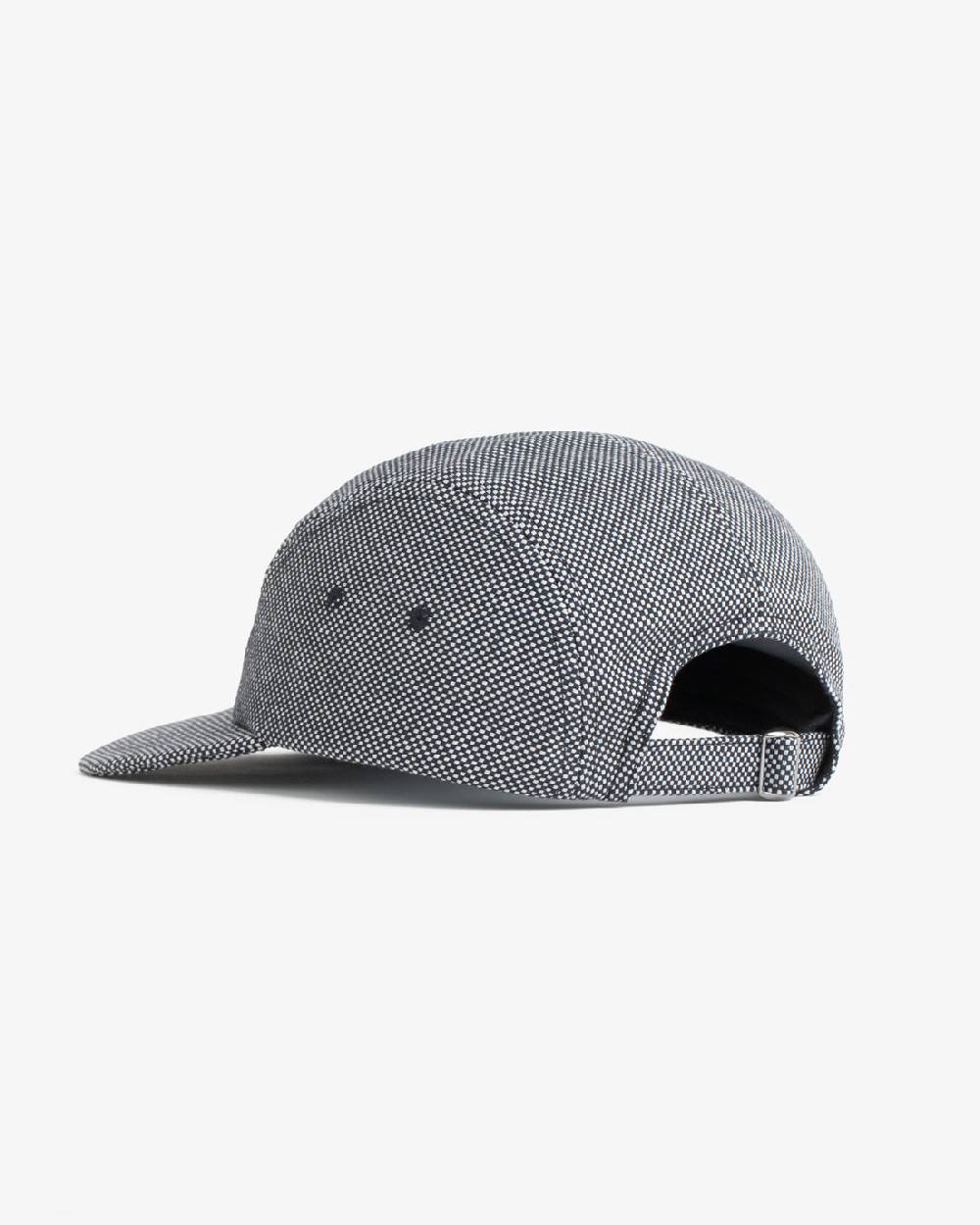 Rotholz Retro 5-Panel Cap Schwarz Kariert Neueste Mode