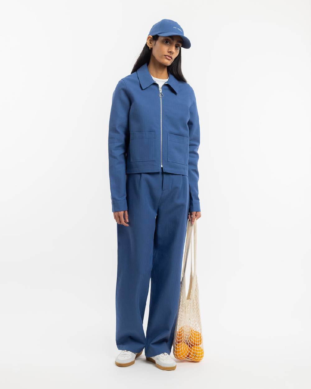 Rotholz Kurze Jacke Bio Baumwolle - Blau Tiefpreis