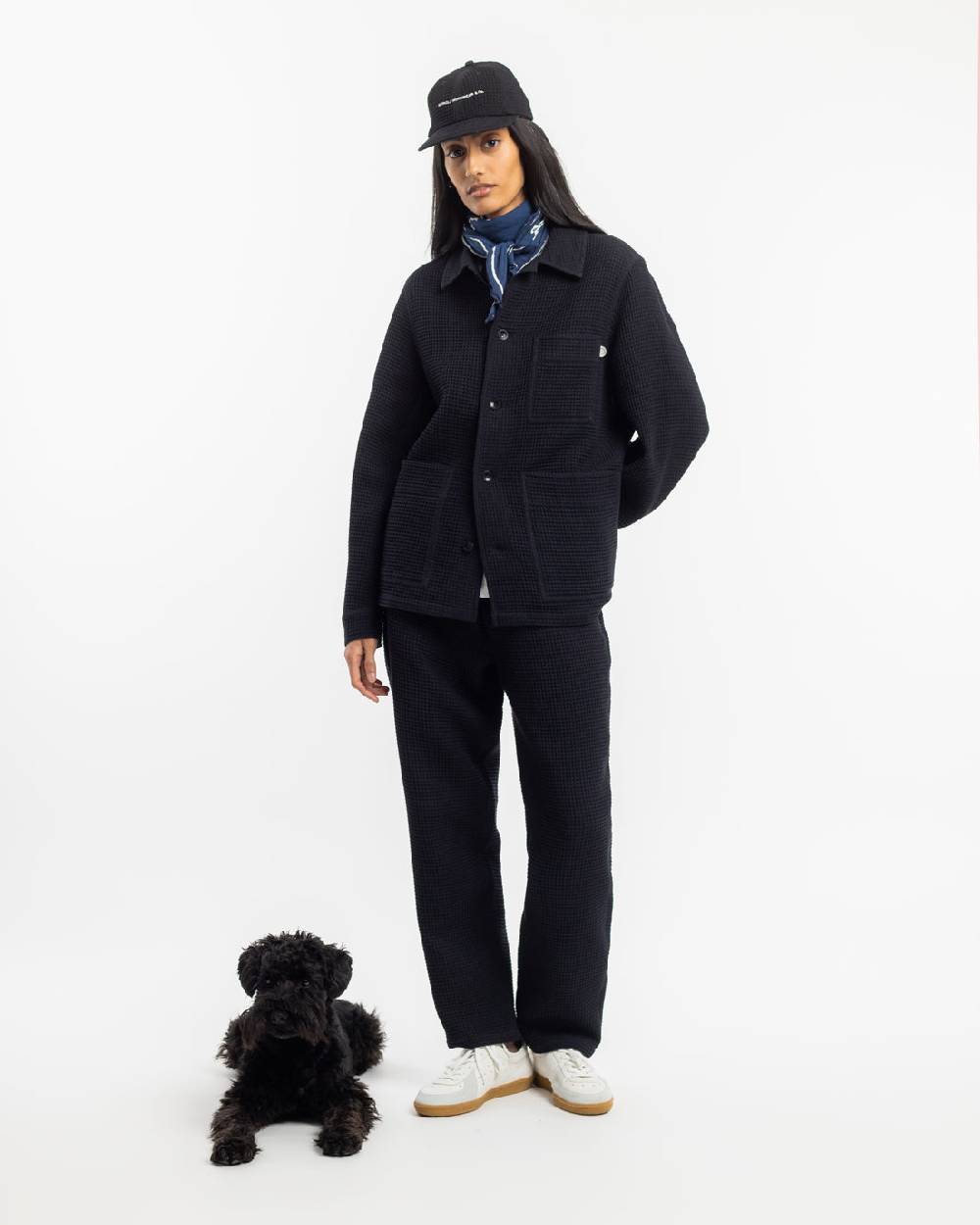 Rotholz Workwear Jacke Waffle Cotton - Schwarz Super Sparpreis