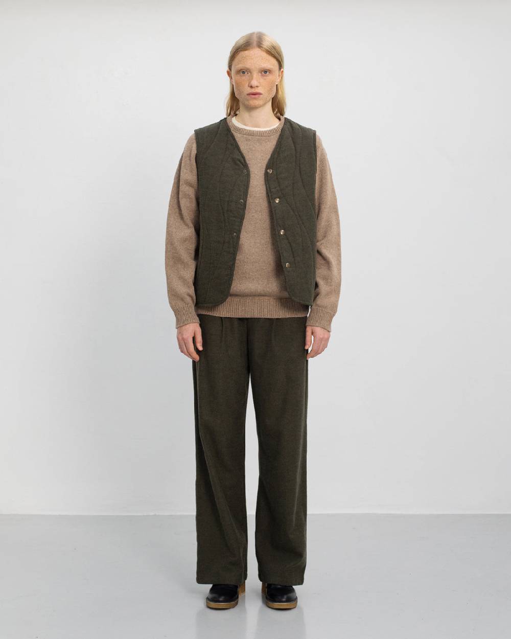 Rotholz Smiley Strickpullover Recycelte Wolle - Beige Super Rabatt