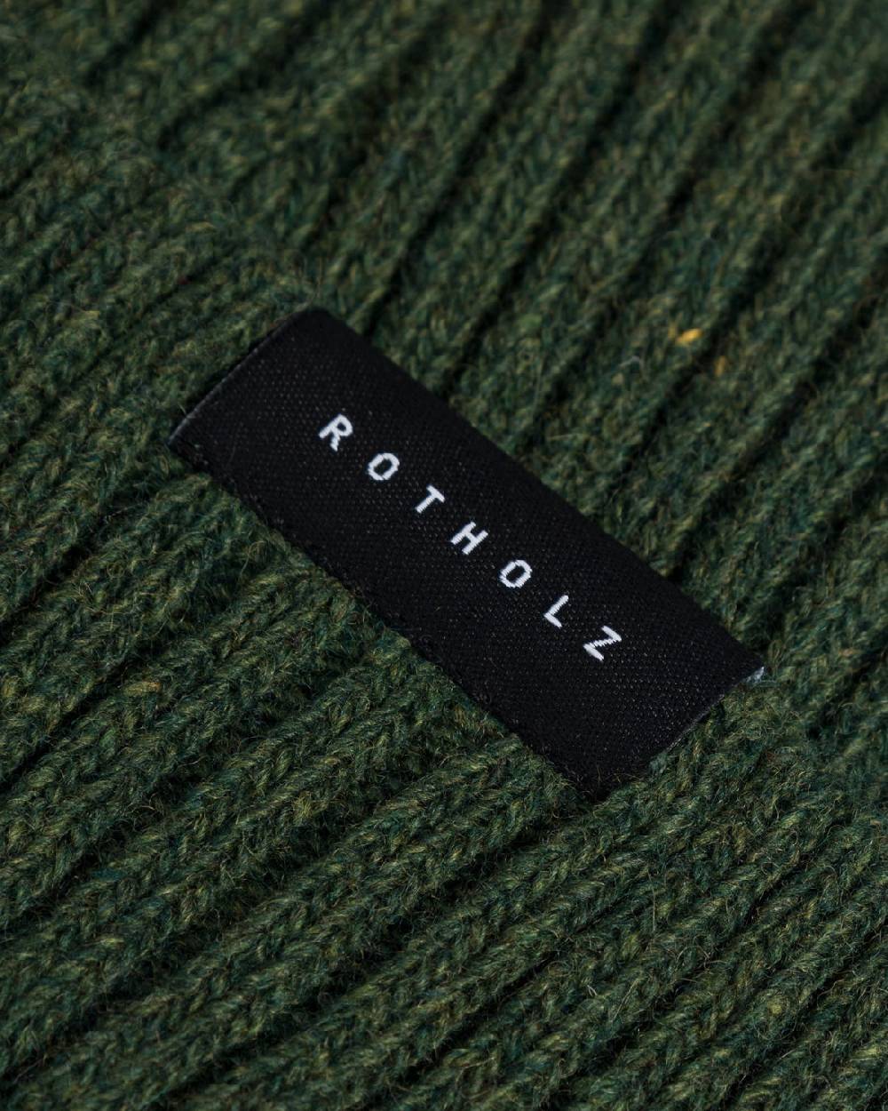 Rotholz Kurze Mütze Wollmix Ripp - Grün Rabatte dieses Monats