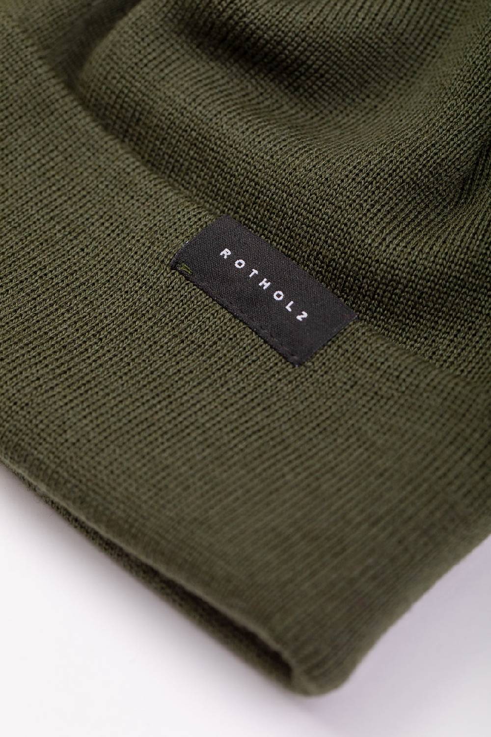 Rotholz Kurze Mütze Merino Fein - Olive Günstiger Verkauf