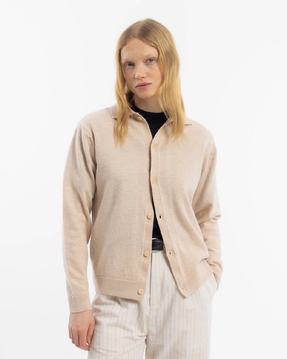 Rotholz Strick Shirt Merinowolle - Sand Tägliche Deals