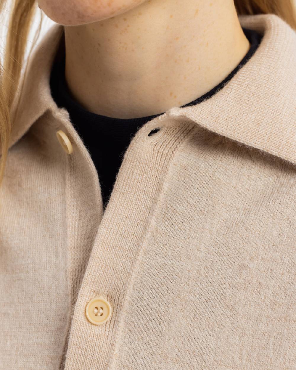 Rotholz Strick Shirt Merinowolle - Sand Tägliche Deals