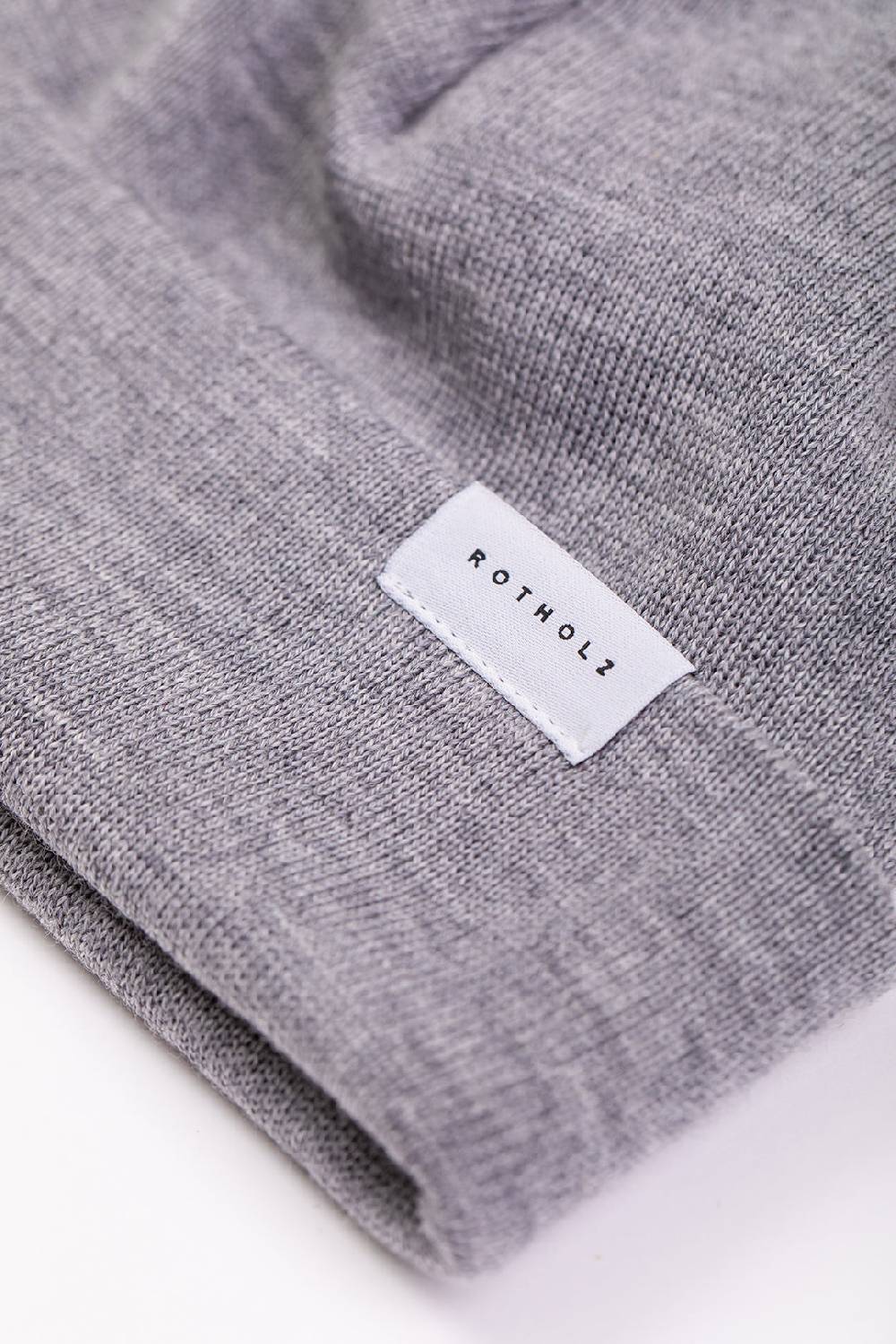 Rotholz Kurze Mütze Merino Fein - Grau Bis zu 50% Rabatt
