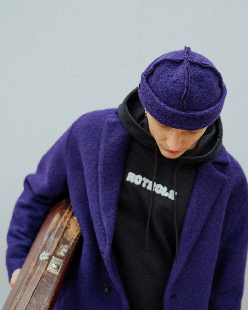 Rotholz Toque Bio Wollmischung - Lila Neueste Stile