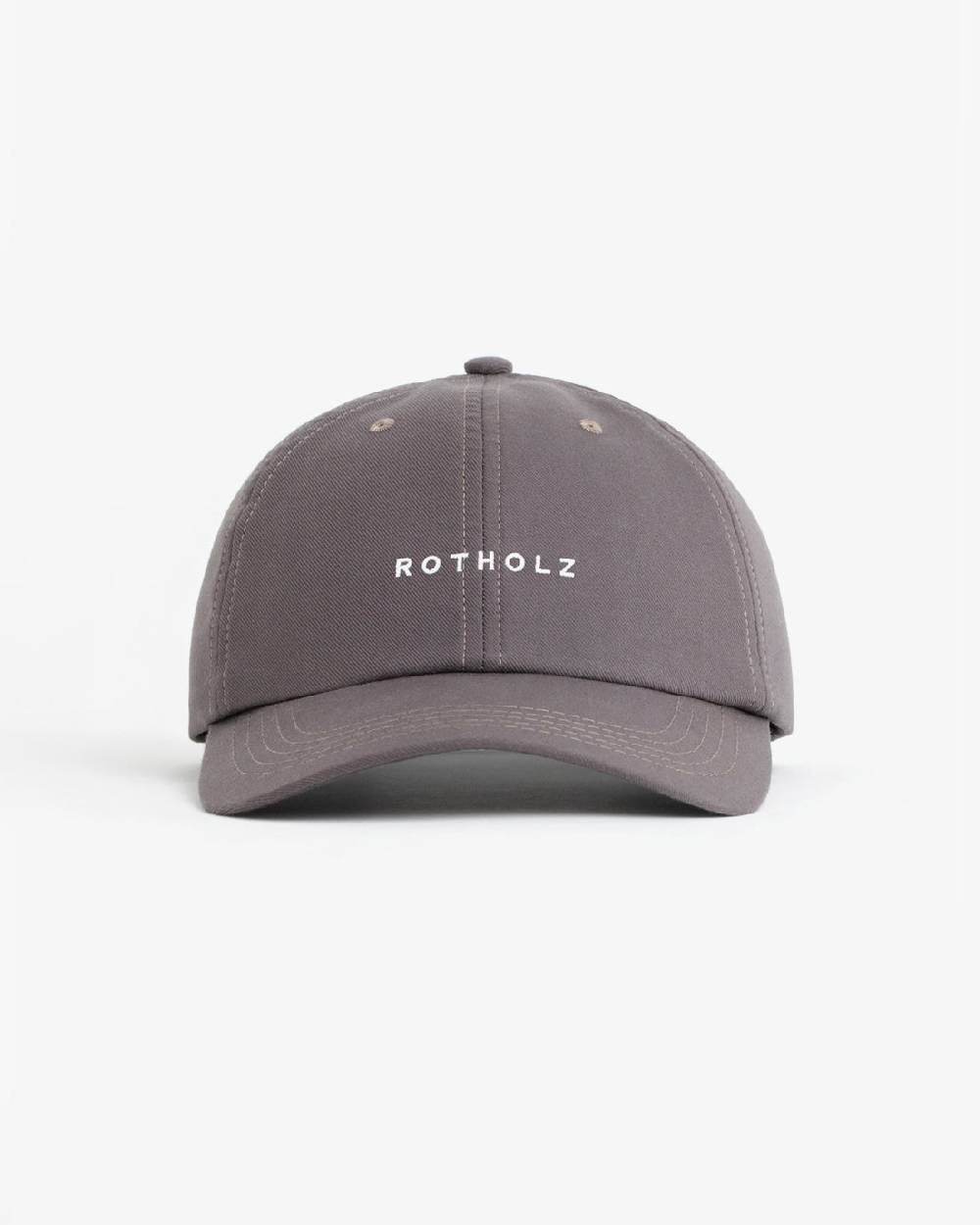Rotholz Dad Cap aus Bio-Baumwolle Grau Discount Store für neue Produkte