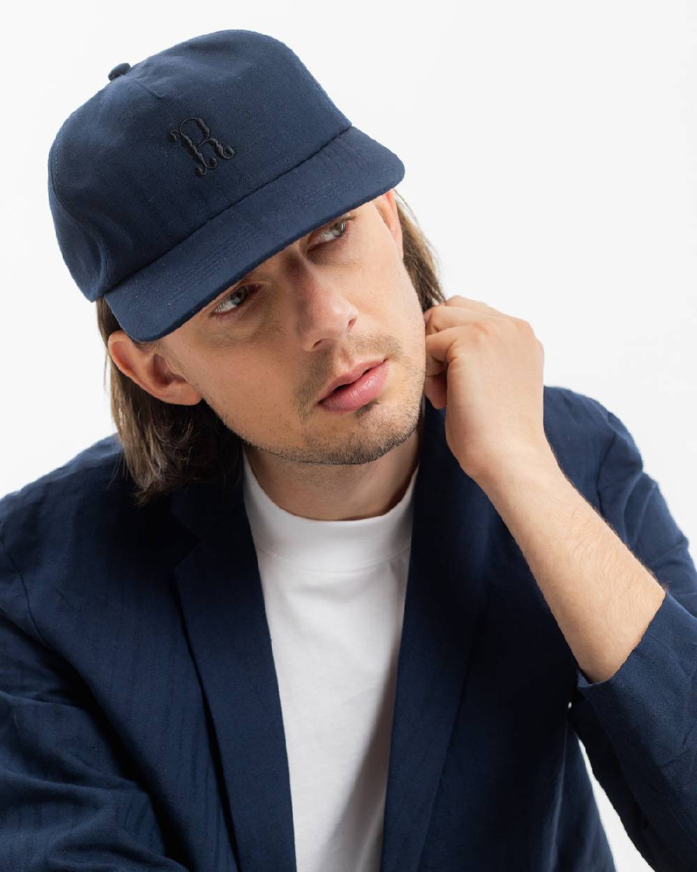Rotholz Workwear Blazer Leinen Mix - Dunkelblau Nur noch ein Tag übrig