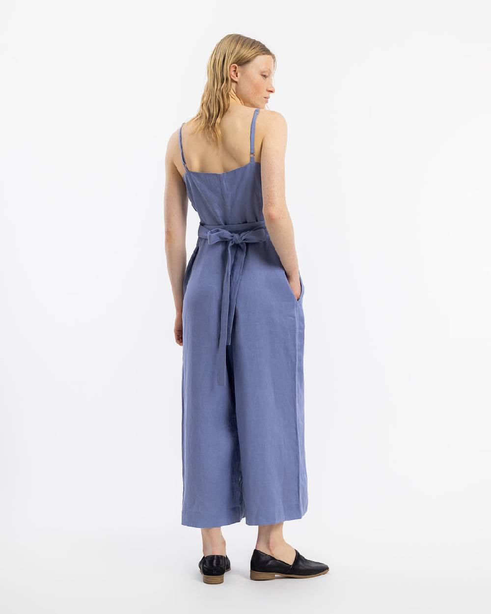 Rotholz Jumpsuit Leinen Mix - Hellblau Begrenzt auf 3 Tage