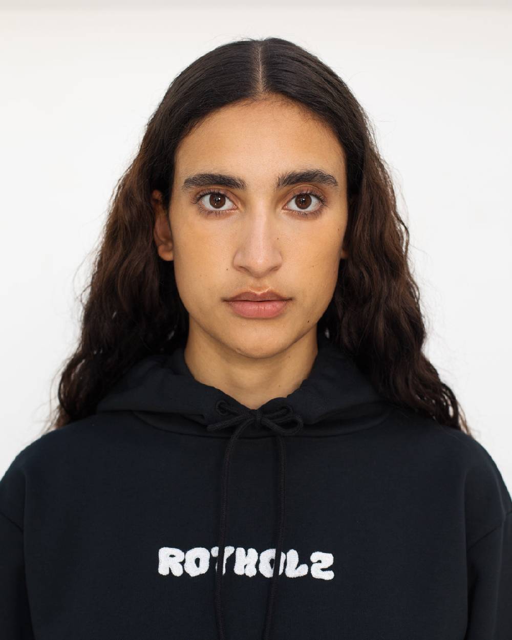 Rotholz Logo Hoodie Bio Baumwolle - Schwarz Online