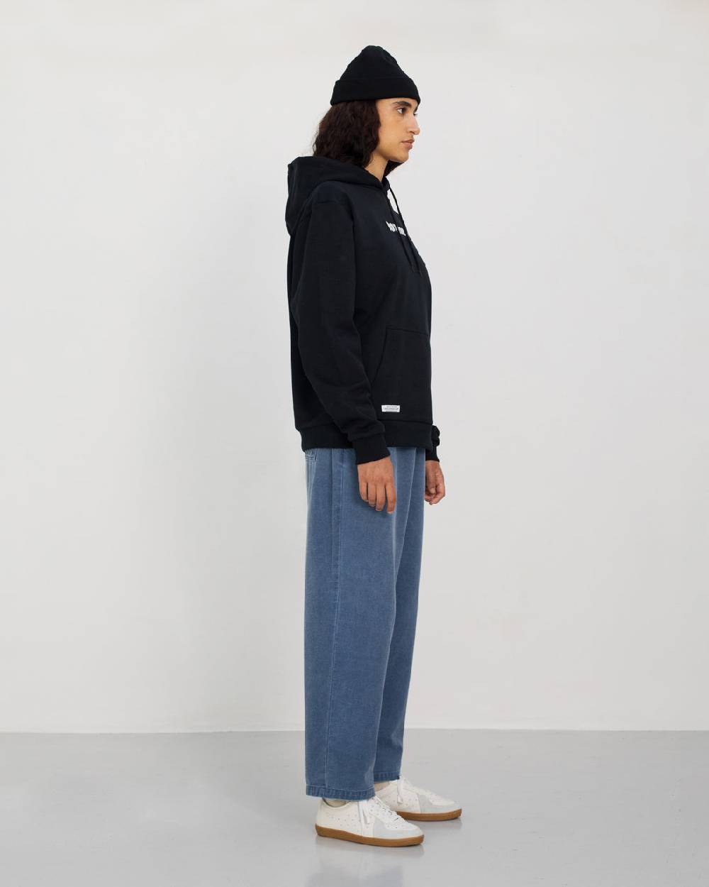 Rotholz Logo Hoodie Bio Baumwolle - Schwarz Online