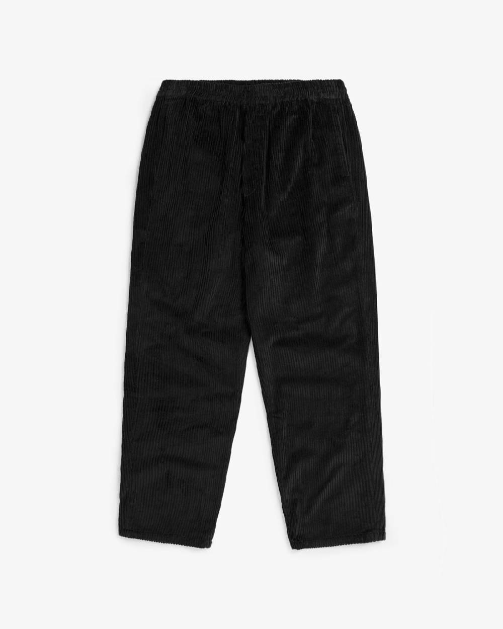 Rotholz Weite Cord Hose Bio Baumwolle - Schwarz Fabrikpreis
