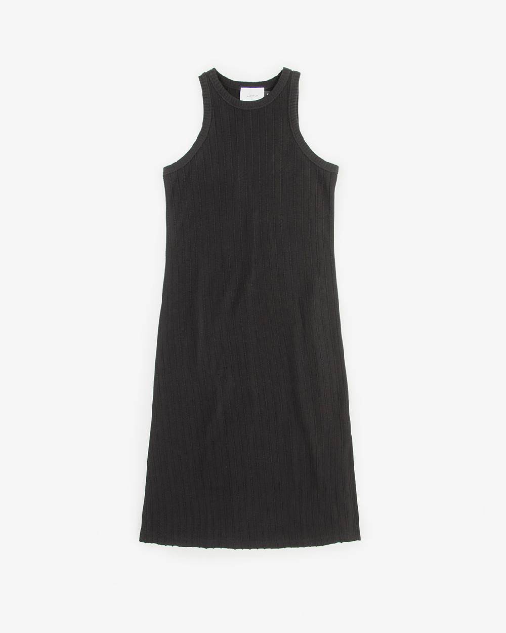 Rotholz Strick Kleid Bio Baumwolle - Schwarz Weihnachtsangebot