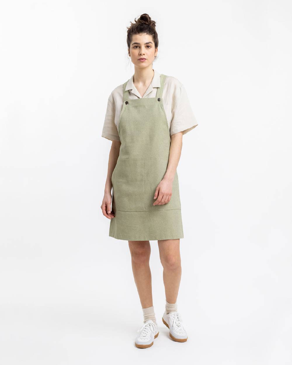 Rotholz Latzkleid aus Bio Canvas Grün Kariert Muttertagsangebot