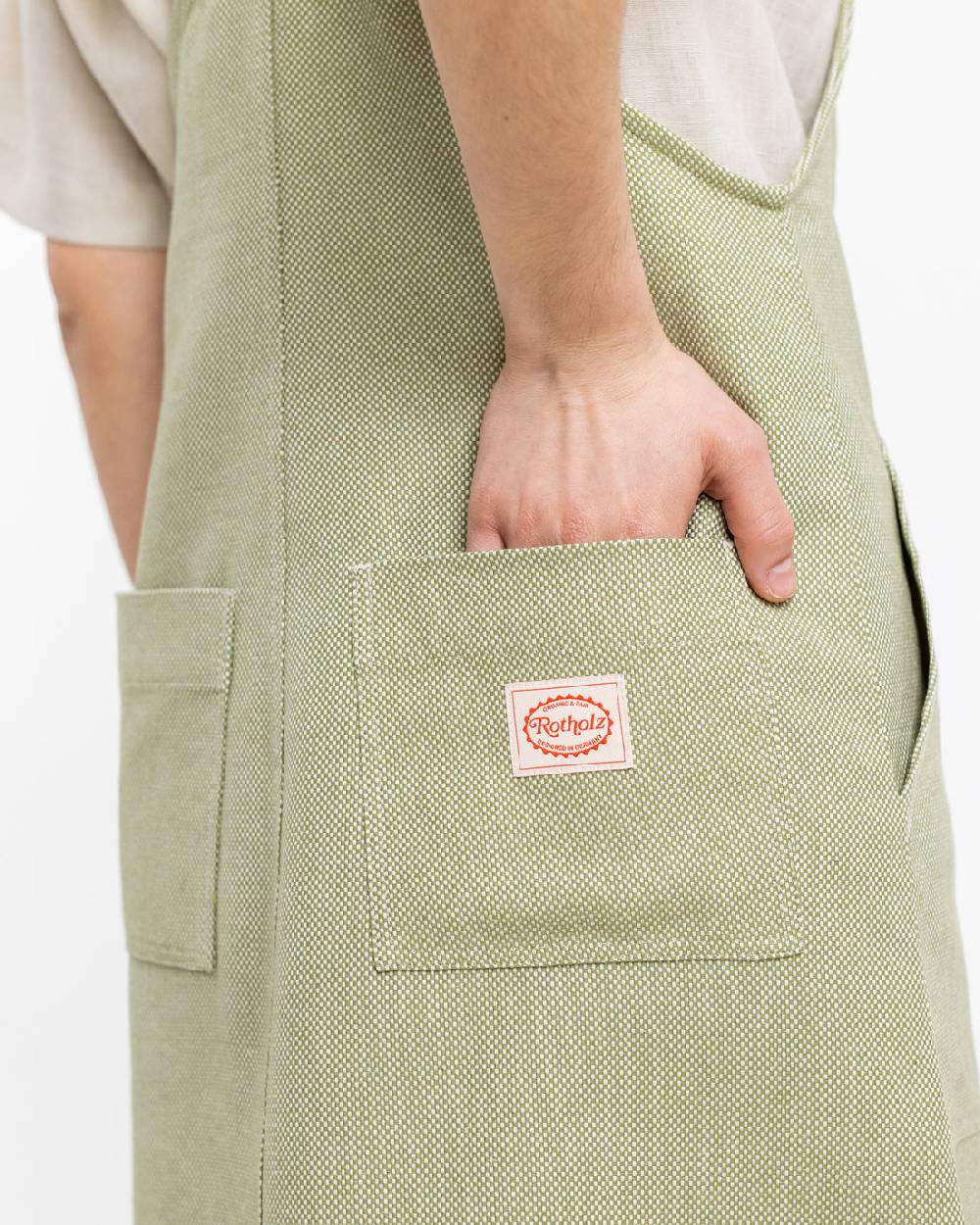 Rotholz Latzkleid aus Bio Canvas Grün Kariert Muttertagsangebot