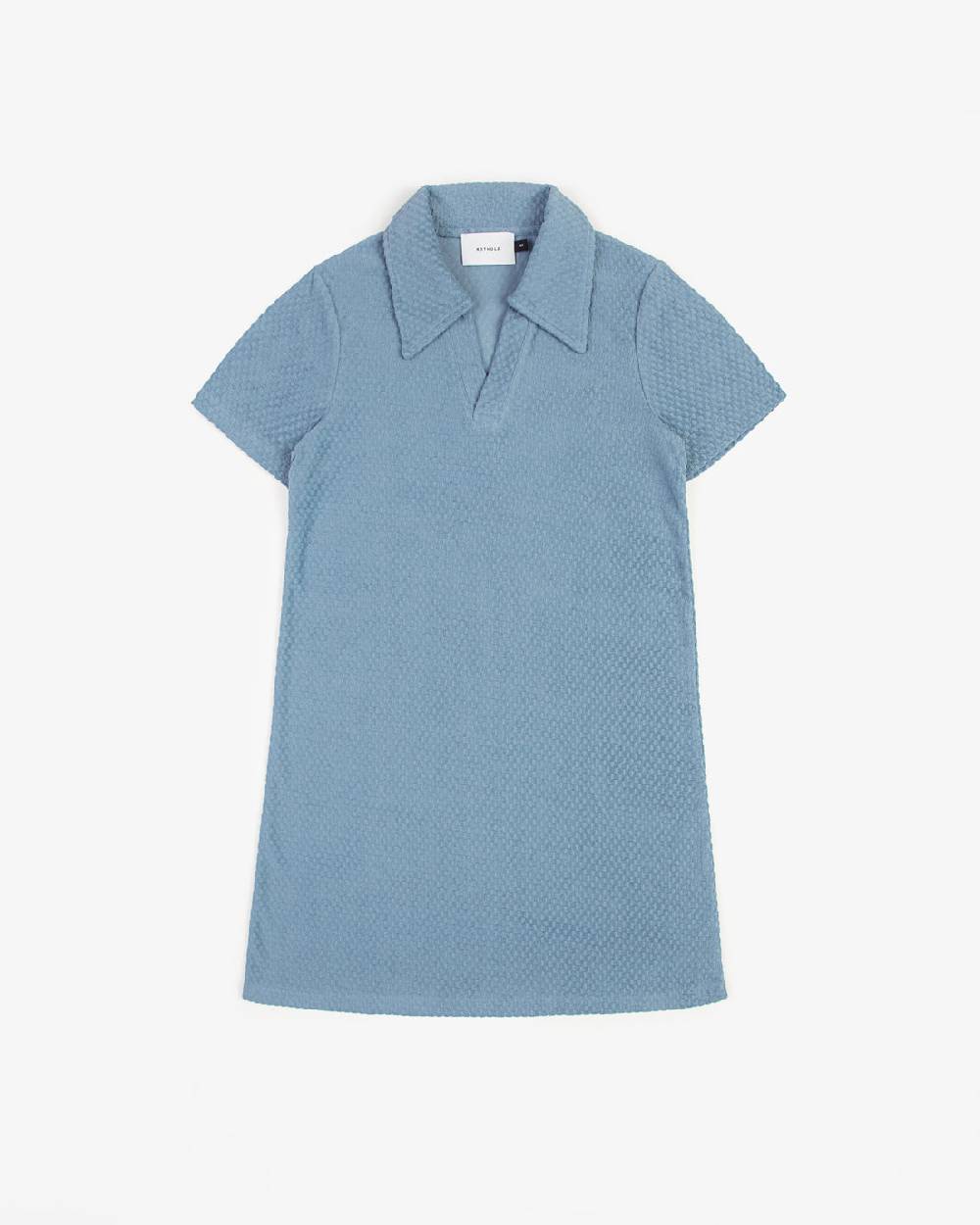 Rotholz Frottee Kleid Bio Baumwolle - Hellblau Tiefpreis
