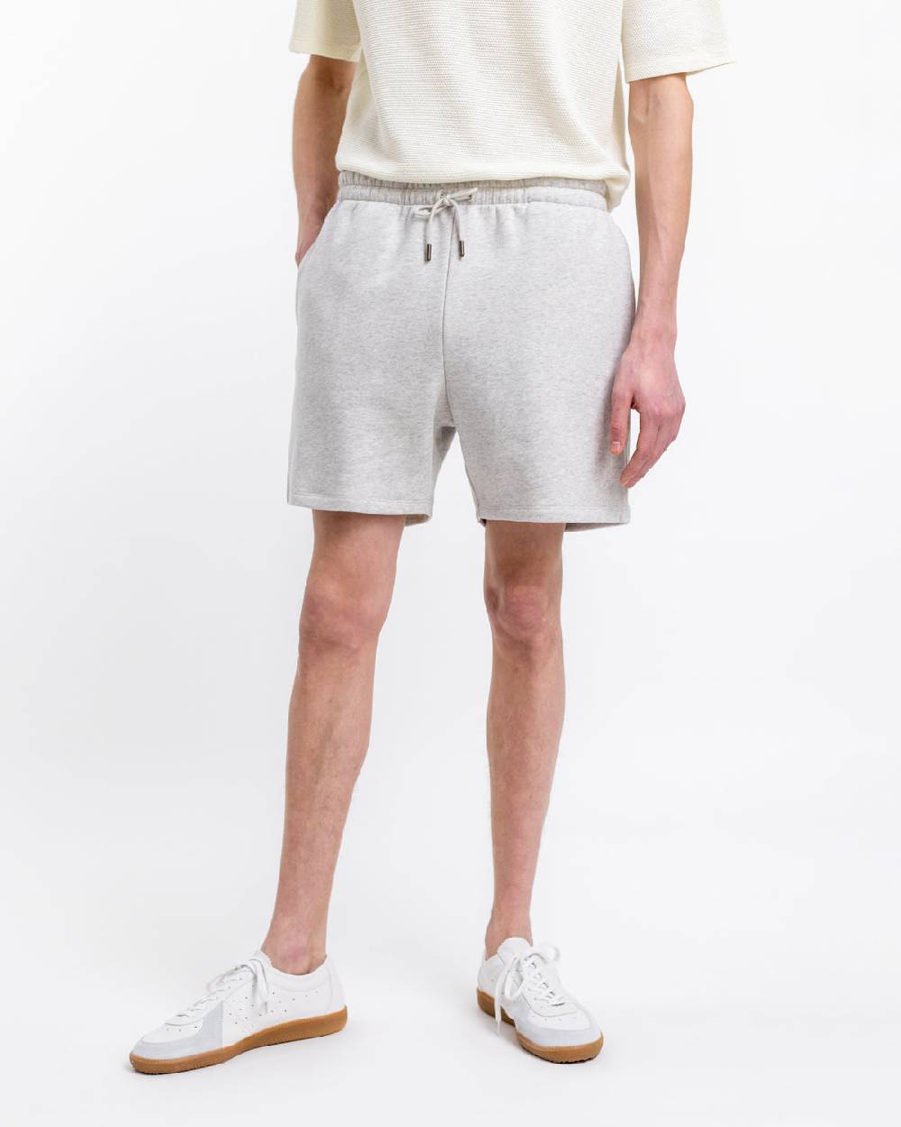 Rotholz Logo Sweatshorts aus Bio-Baumwolle Grau Nur für heute