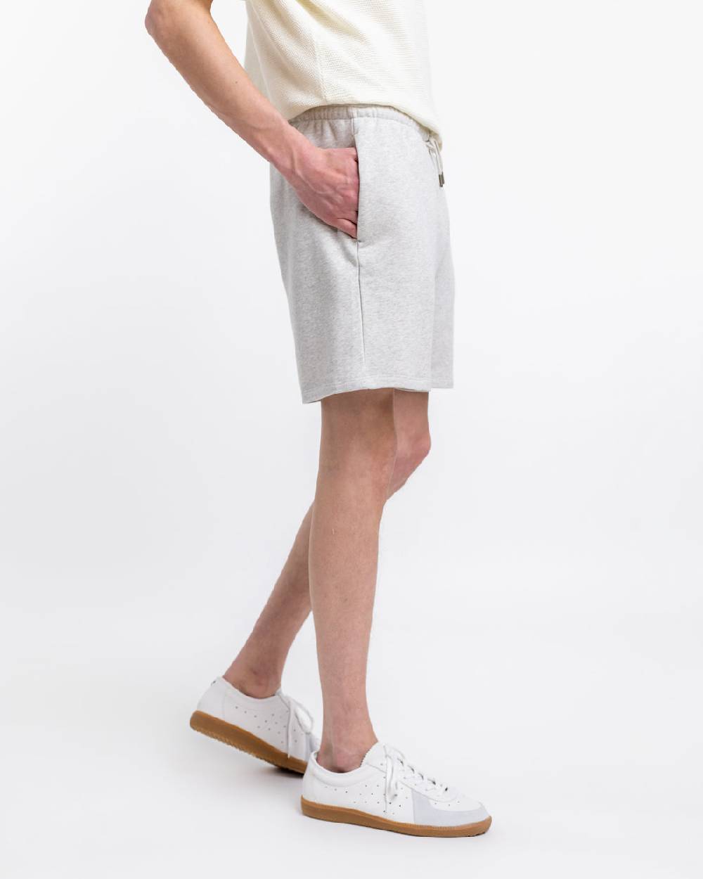 Rotholz Logo Sweatshorts aus Bio-Baumwolle Grau Nur für heute