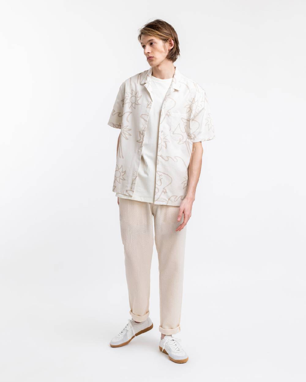 Rotholz Beachside Bowling Hemd Off-White Black Friday Preise