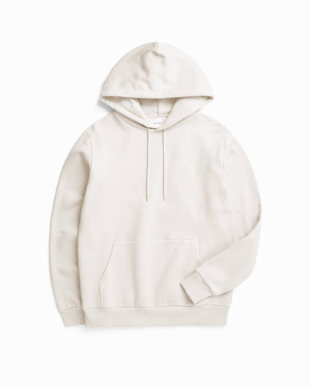 Rotholz Logo Hoodie aus Bio-Baumwolle Weiß zollfrei