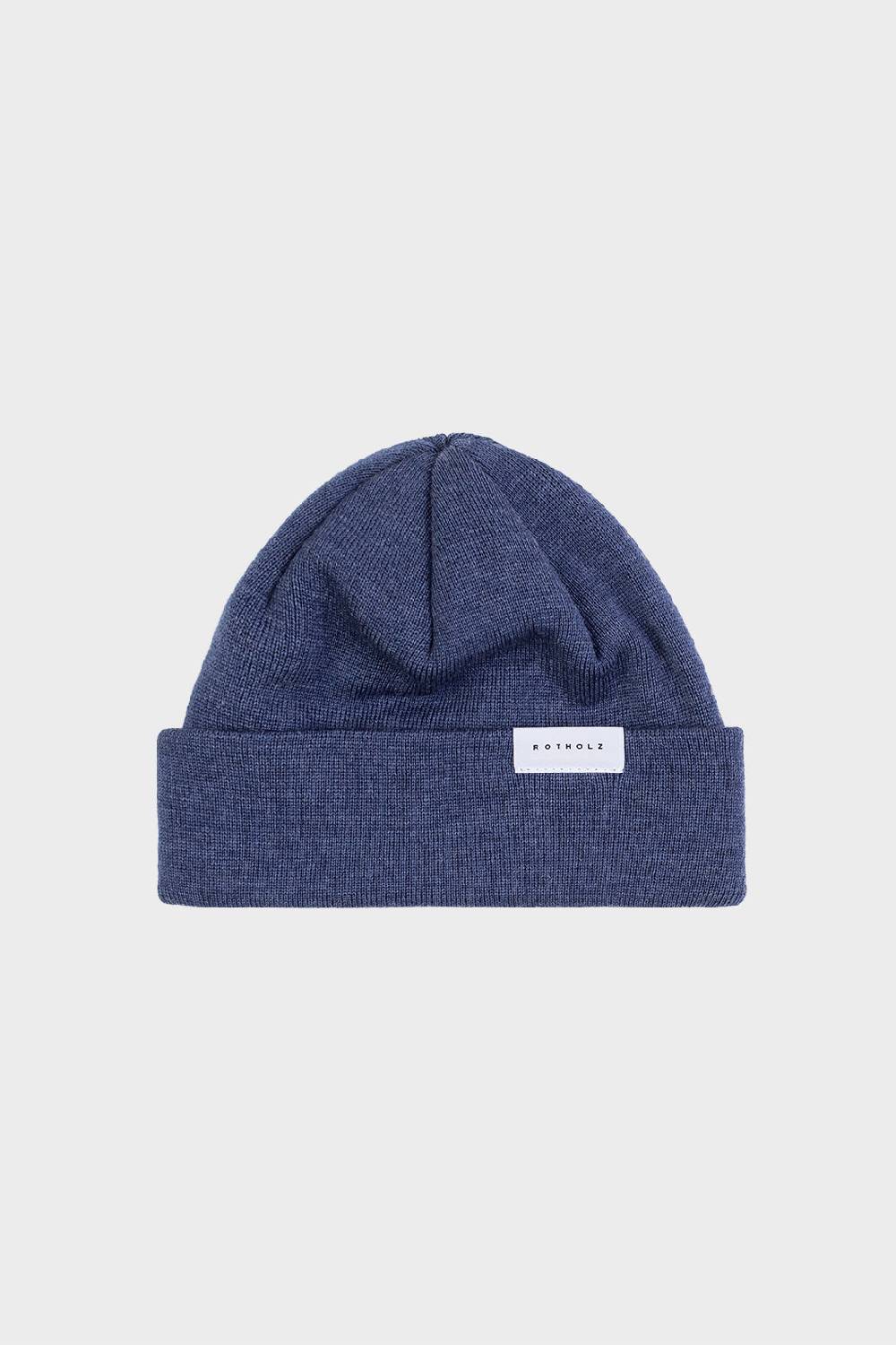 Rotholz Kurze Mütze Merino Fein - Blau Rabatte dieses Monats