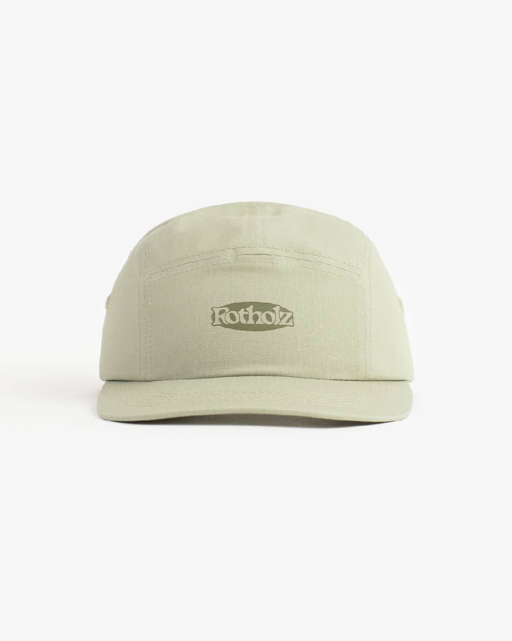 Rotholz Tech 5 Panel Cap Bio Baumwolle - Grün Großer Ausverkauf