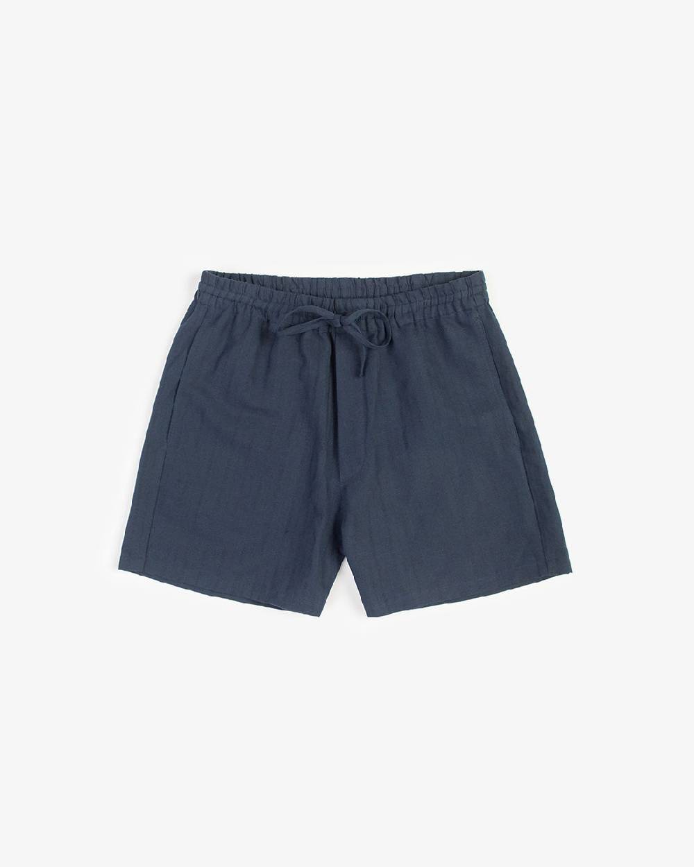 Rotholz Kurze Hose Leinen Mix - Dunkelblau Online Shopping