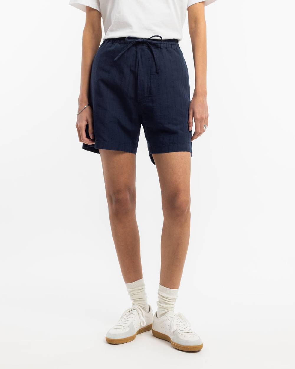 Rotholz Kurze Hose Leinen Mix - Dunkelblau Online Shopping