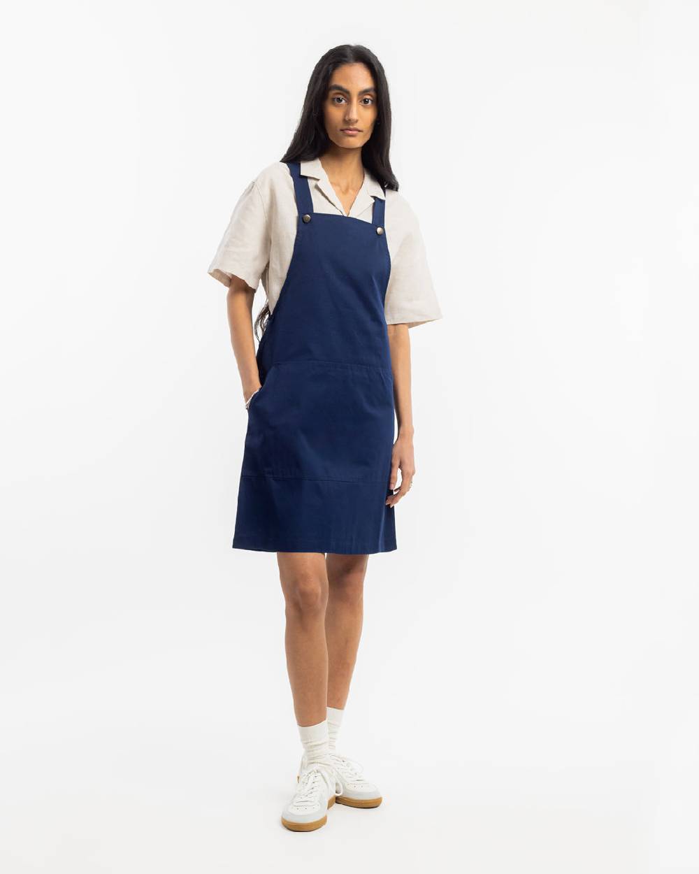 Rotholz Latzkleid aus Bio Canvas - Blau Black Friday