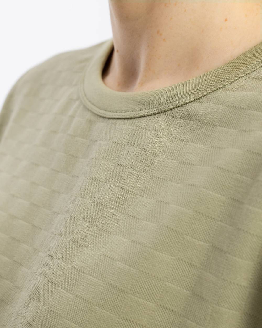 Rotholz Strukturiertes T-Shirt Bio Baumwolle - Grün Muttertagsangebot