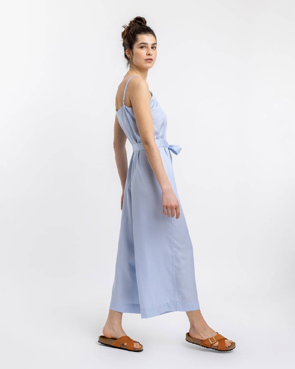 Rotholz Jumpsuit aus Lyocell Hellblau Neueste Mode