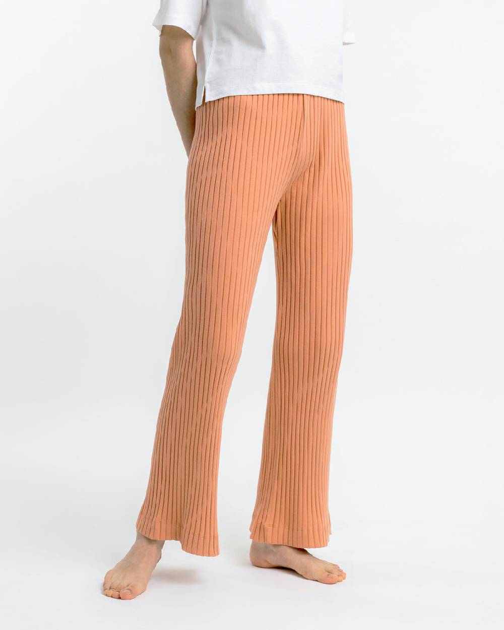 Rotholz Gerippte Hose aus Bio-Baumwolle Apricot Blitzangebot