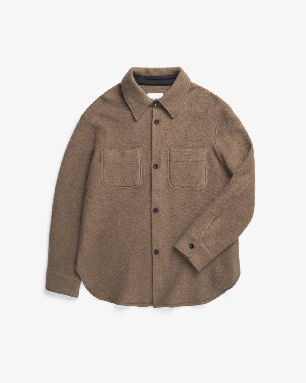 Rotholz Overshirt Bio Wollmischung - Braun Kostenlose Rückgabe