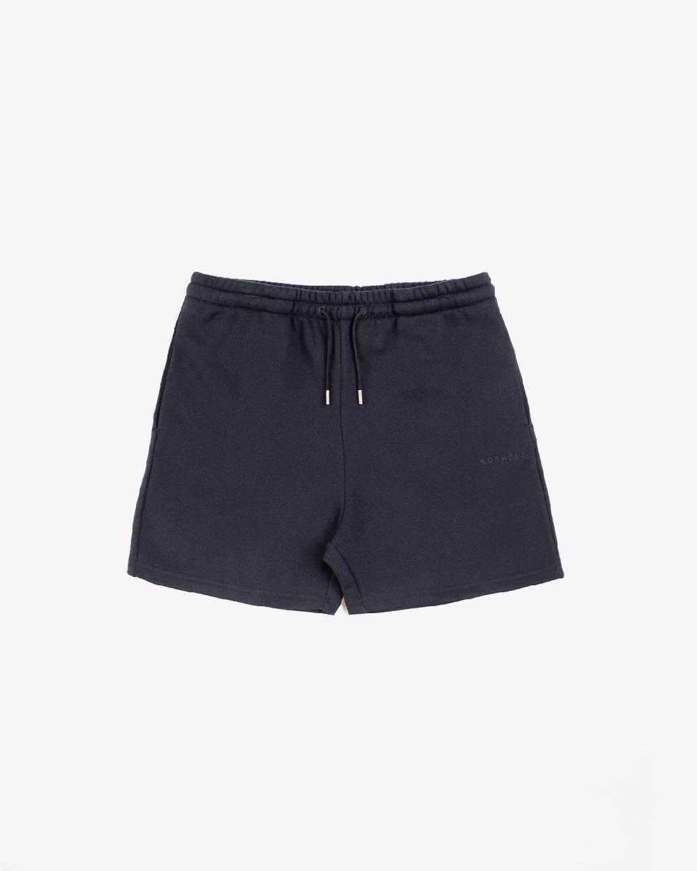 Rotholz Logo Sweatshorts aus Bio-Baumwolle Schwarz Letzte 3 Tage