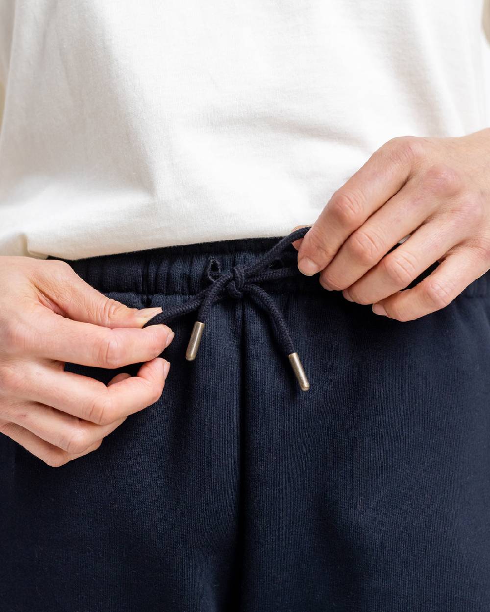 Rotholz Logo Sweatshorts aus Bio-Baumwolle Schwarz Letzte 3 Tage
