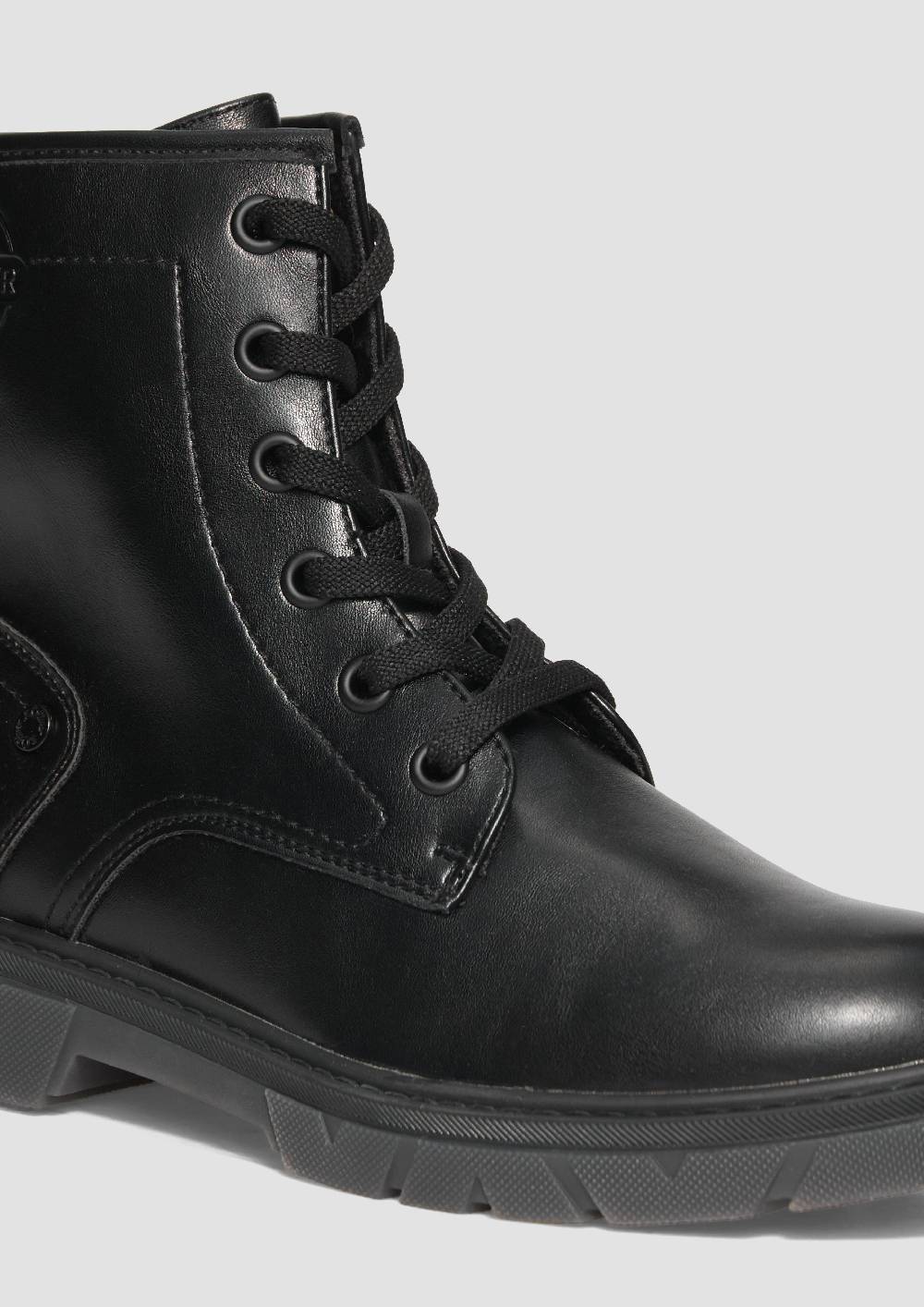 S.Oliver Stiefel mit Schnürung und Reißverschluss Kostenloser Versand