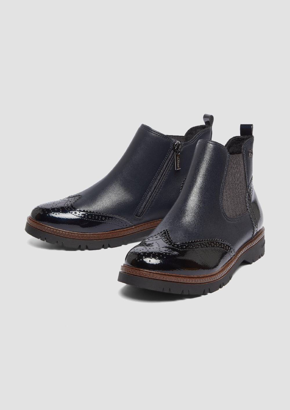 S.Oliver Chelsea Boots in Leder-Optik Muttertagsangebot