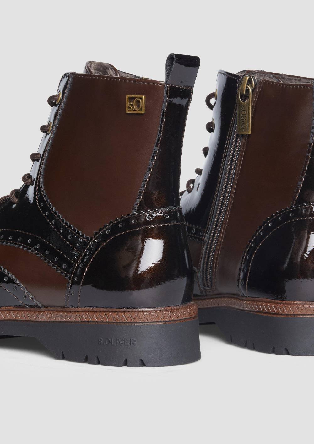 S.Oliver Stiefel mit Schnürung und Reißverschluss Saisonale Angebote