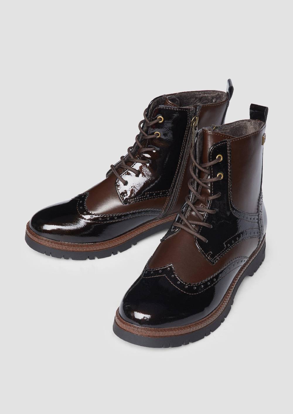 S.Oliver Stiefel mit Schnürung und Reißverschluss Saisonale Angebote