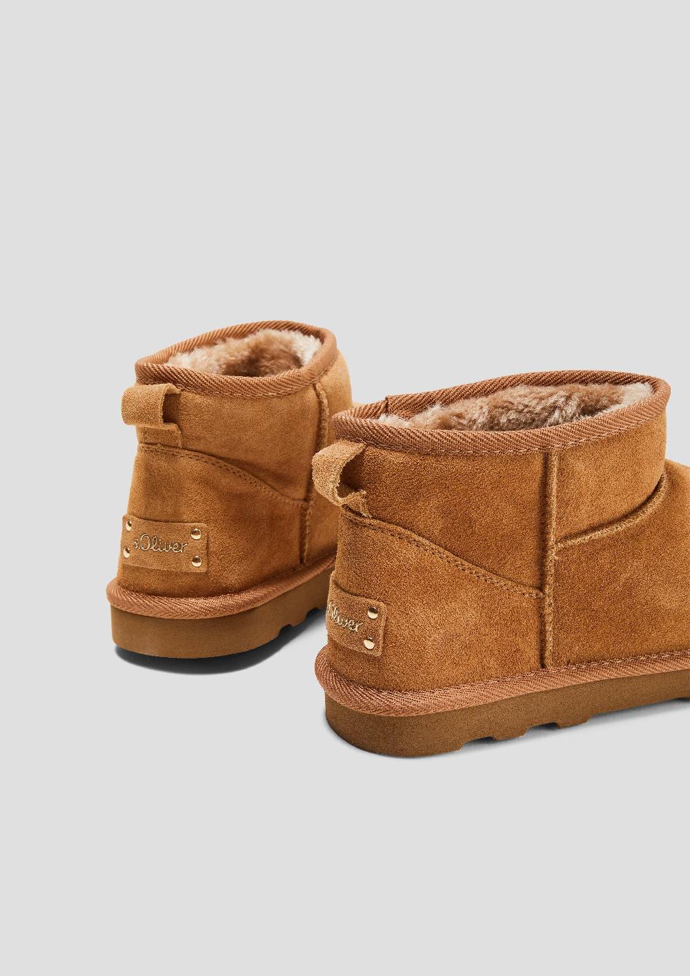 S.Oliver Flache Stiefel aus Leder Tiefpreis