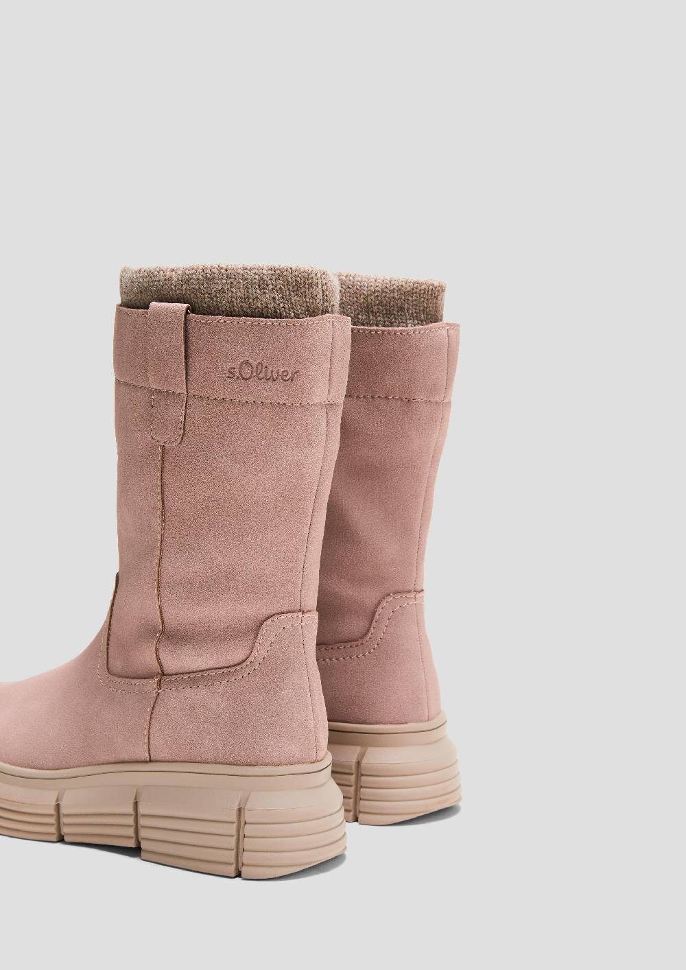 S.Oliver Stiefel in Veloursleder-Optik Nur für heute