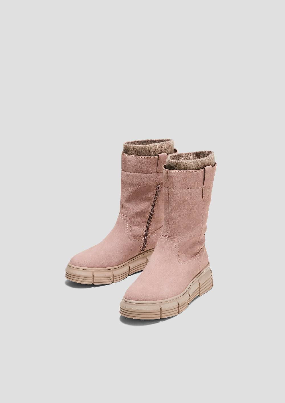S.Oliver Stiefel in Veloursleder-Optik Nur für heute